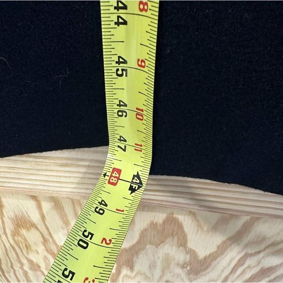 F.R. TRIPLER & CO Wool Blnd Overcoat Black Trench Single Breasted Coat Dress 46R - Picture 7 of 16